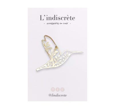 Pin's doré - Colibri