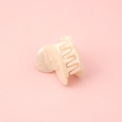 Pince à cheveux - Coeur mini blanc