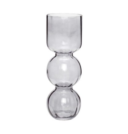 Vase allongé - Verre gris #1