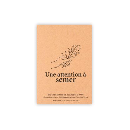 Sachet de graines - Une attention à semer