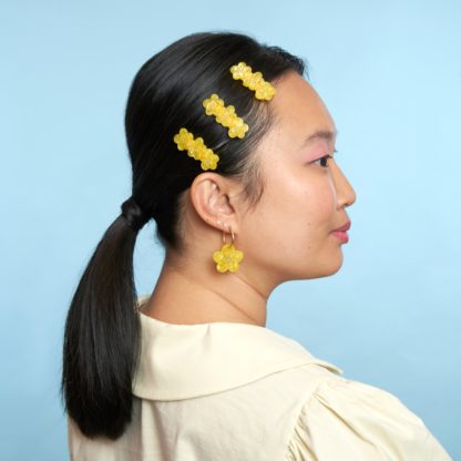 Barrette à cheveux - Bouton d'or