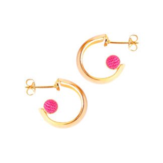 Boucles d'oreilles – Line rose