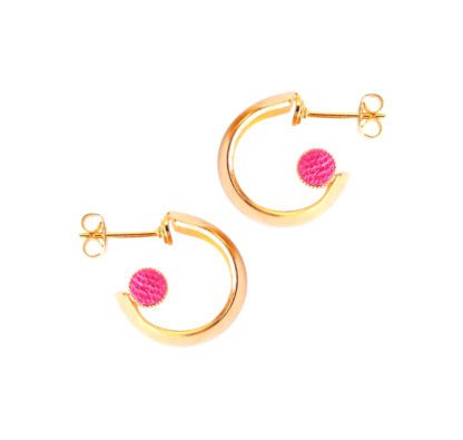 Boucles d'oreilles – Line rose