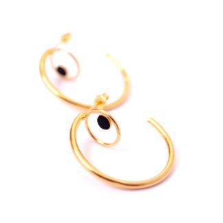 Boucles d'oreilles – Paula noir