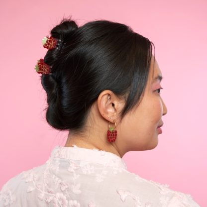 Pince à cheveux - Framboise mini