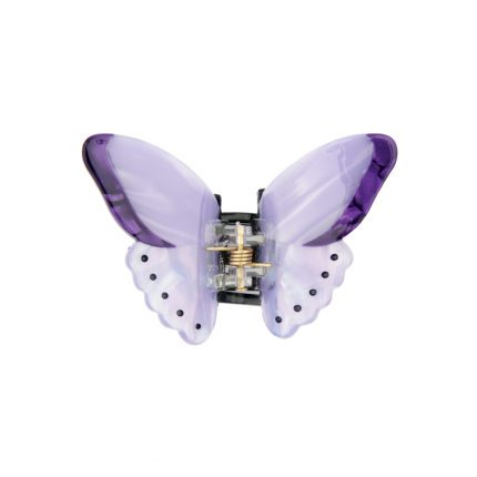 Pince à cheveux - Papillon mini mauve