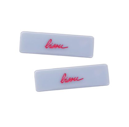 Barrettes Bisou - Bleu (2pcs)