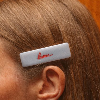 Barrettes Bisou - Bleu (2pcs)