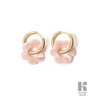 Boucles d'oreilles - Fleurette rose