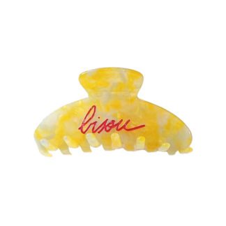 Pince à cheveux - Bisou jaune