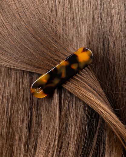 Barrette arrondie - Écaille