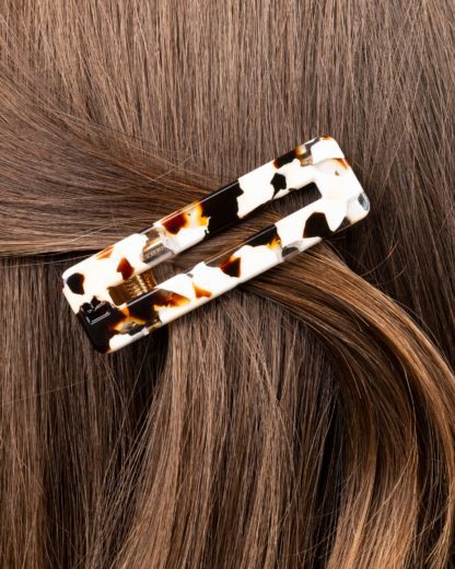 Barrette rectangle - Latte