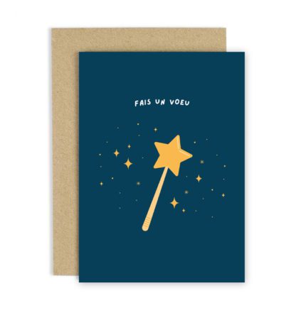 Carte de voeux – Fais un voeu