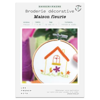 Kit broderie - Maison fleurie