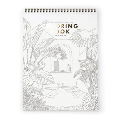 Livre de coloriage - Exotic Bathtub