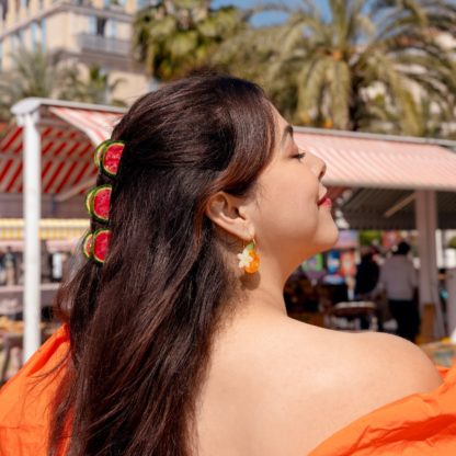 Pince à cheveux - Pastèque mini
