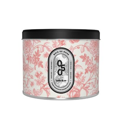 Bougie métal – Bois de Rose M
