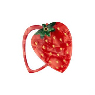Miroir de poche - Fraise