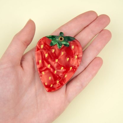 Miroir de poche - Fraise