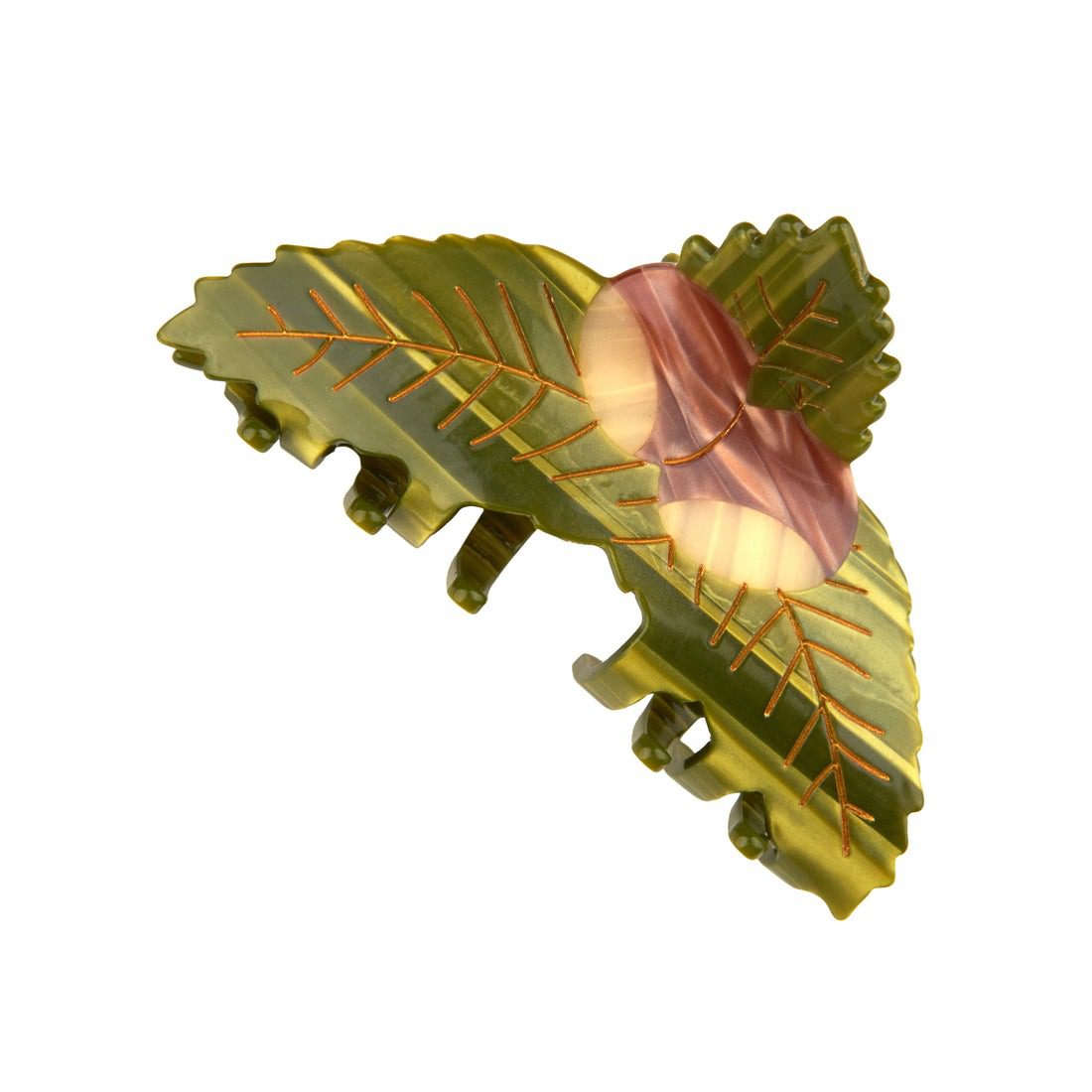 Pince à cheveux - Châtaignier