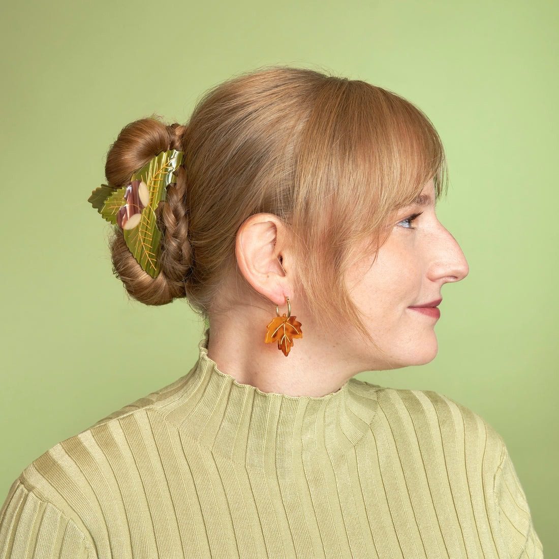 Pince à cheveux - Châtaignier