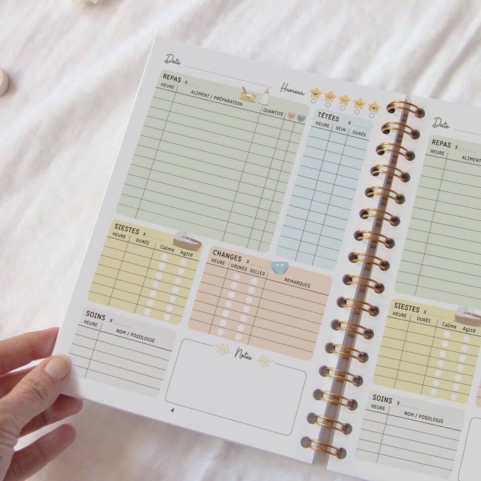 Carnet de suivi de bébé - 6 mois