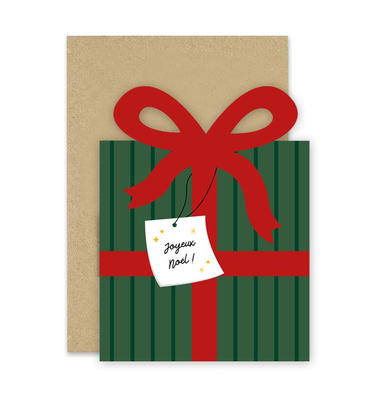 Carte de voeux – Cadeau Noël