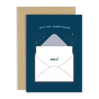 Carte de voeux – Petit mot Merci