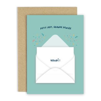 Carte de voeux – Petit mot Youpi