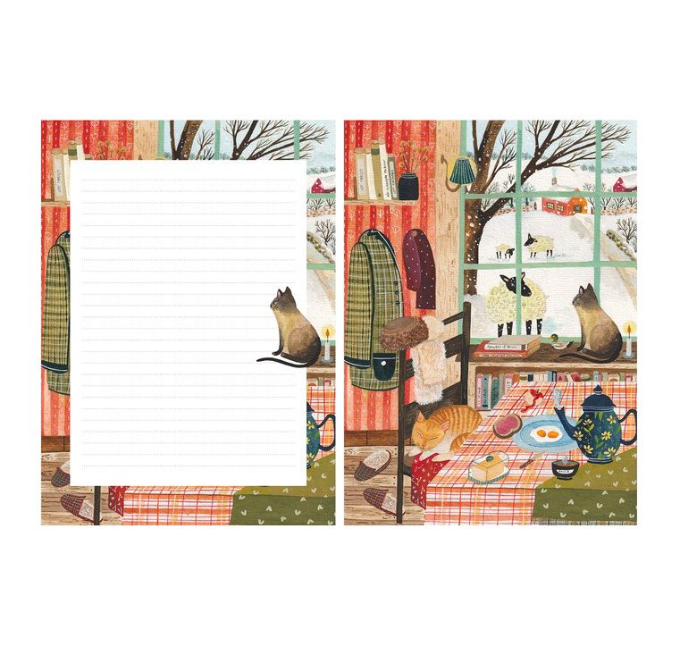 Papier à lettre - Hiver douillet