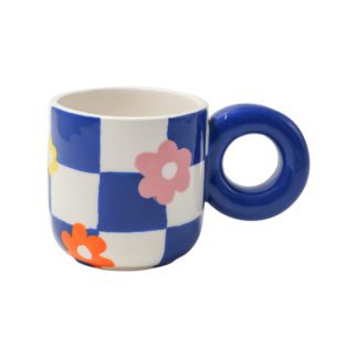 Mug Bautista - Flowers bleu
