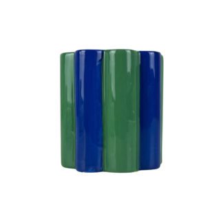 Cache-pot - Gracia bleu & vert