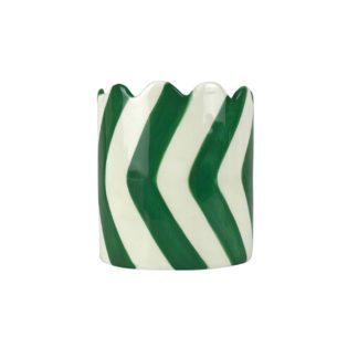 Cache-pot mini - Stripes vert