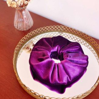 Chouchou velours - Améthyste