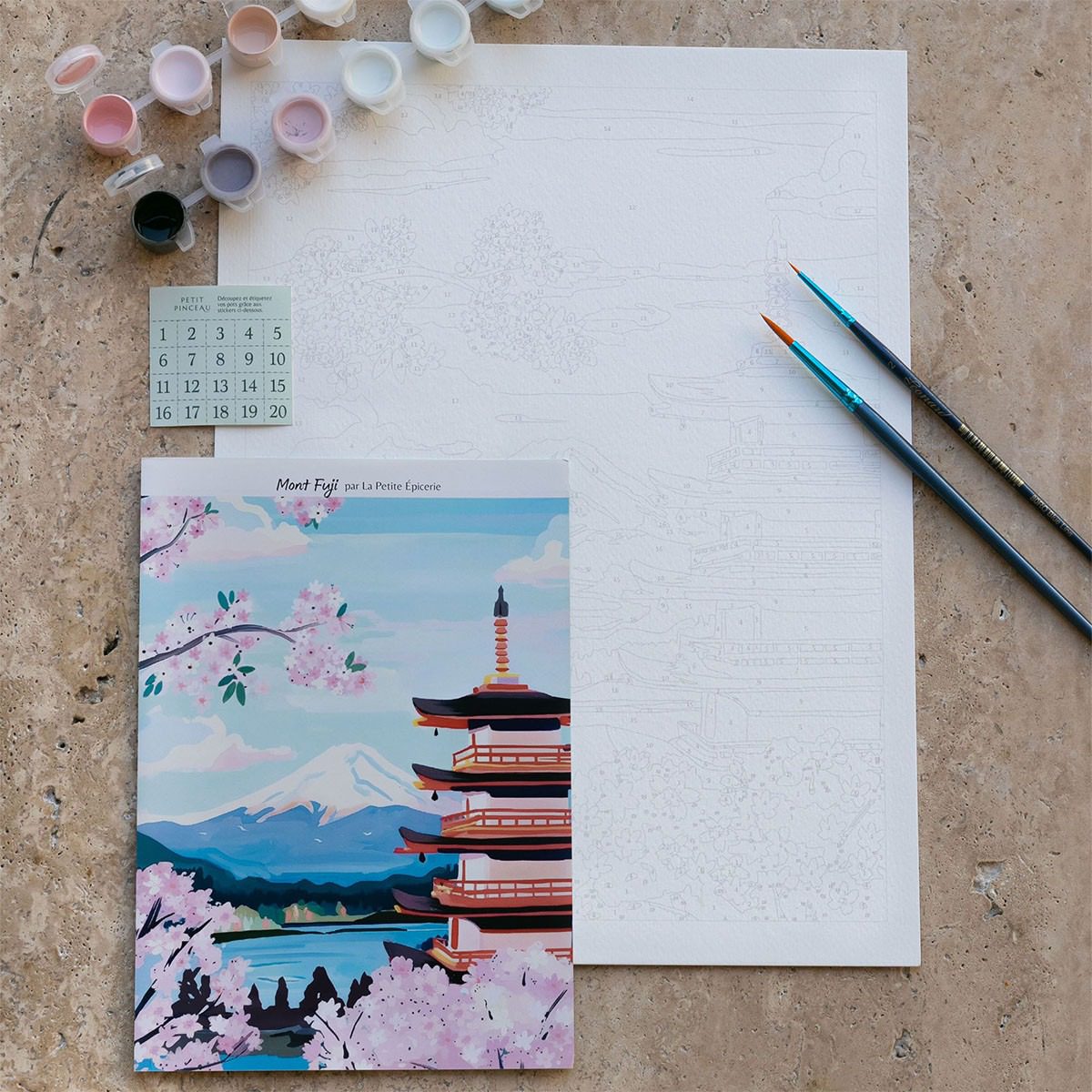 Kit peinture au numéro - Mont Fuji