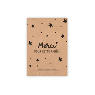 Sachet de graines - Merci pour cette année