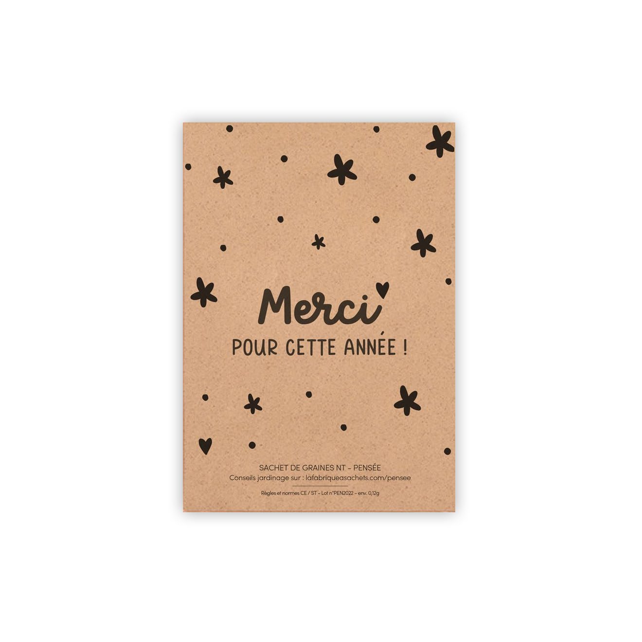 Sachet de graines - Merci pour cette année