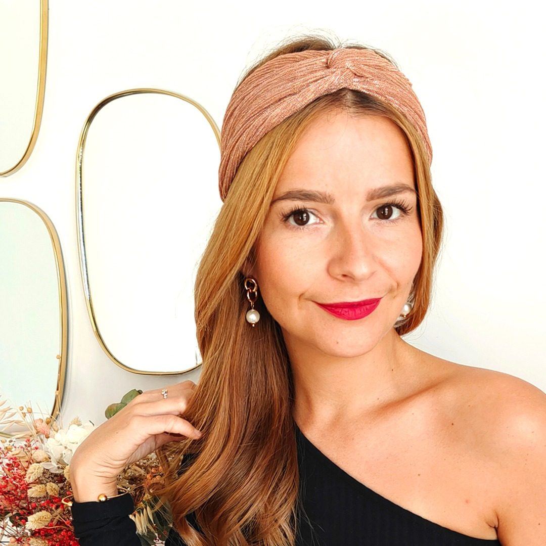 Headband - Plissé ambre