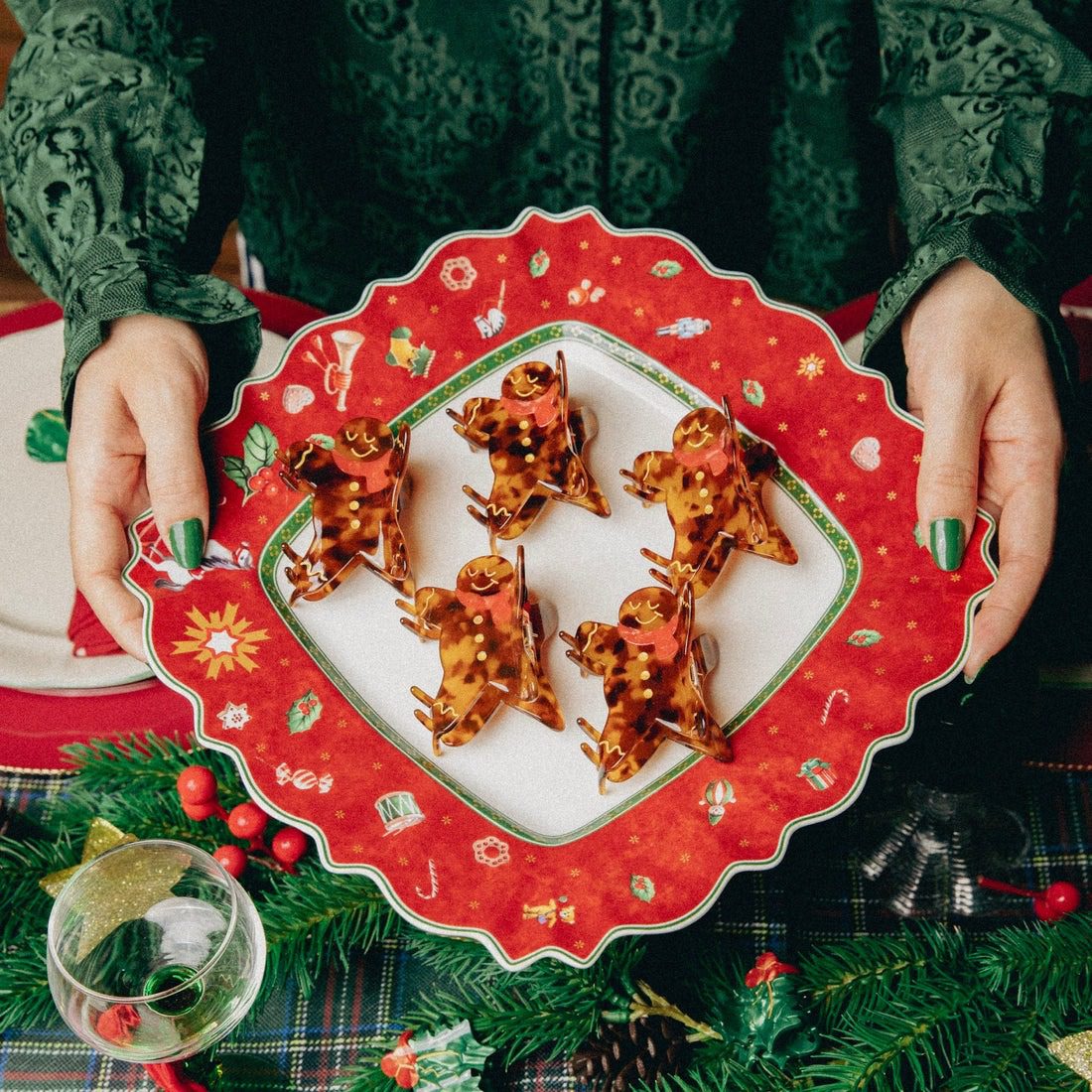 Pince à cheveux - Pain d'épices
