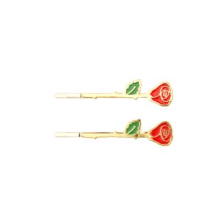 Barrettes à cheveux - Roses duo