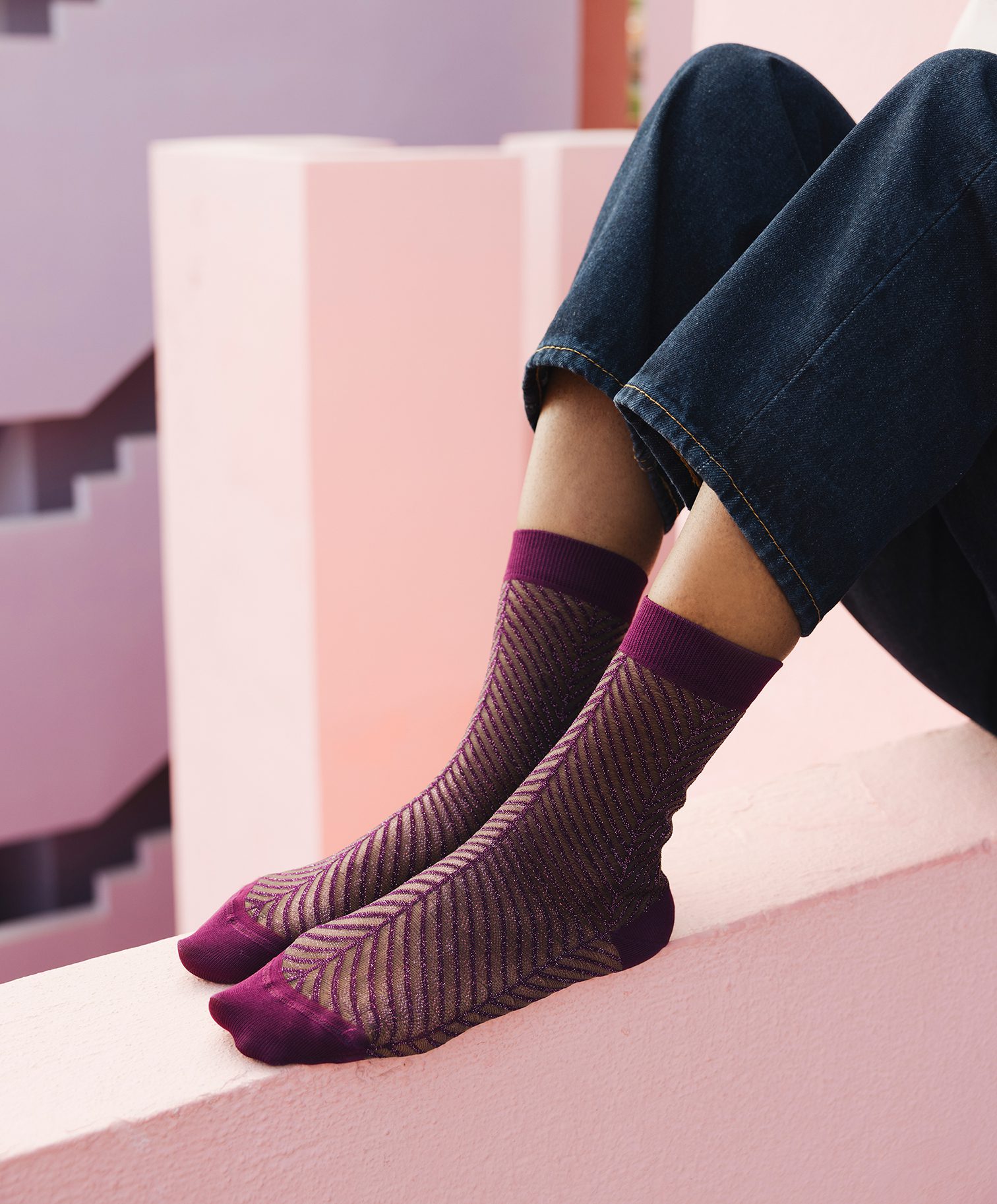 Chaussettes - Sapin Prune