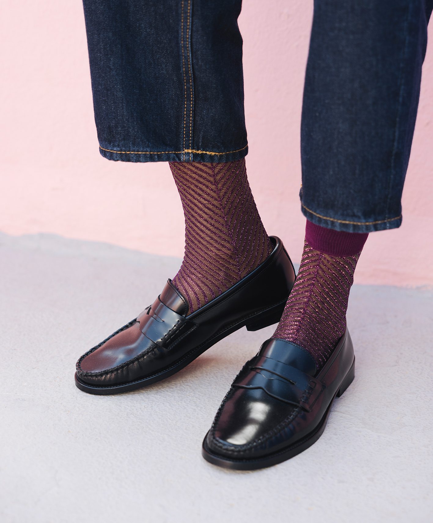 Chaussettes - Sapin Prune