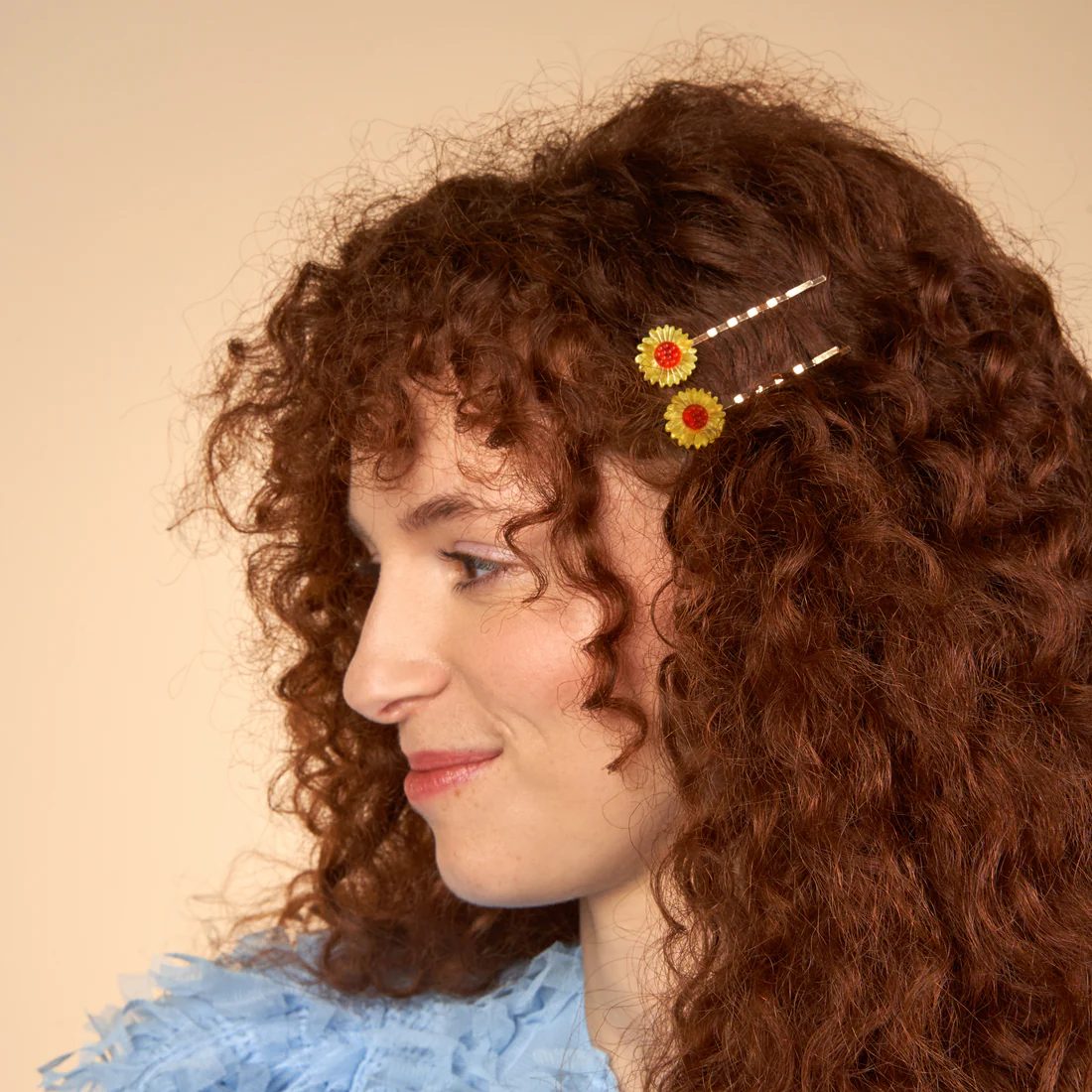 Barrettes à cheveux - Tournesol duo