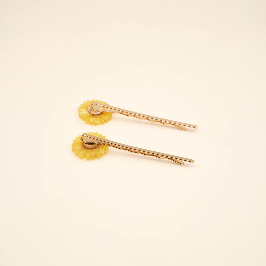 Barrettes à cheveux - Tournesol duo