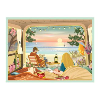 Puzzle - Camping by the Ocean