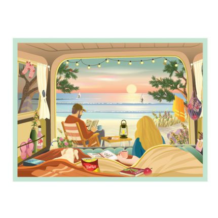 Puzzle - Camping by the Ocean