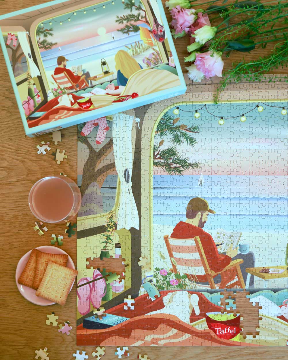 Puzzle - Camping by the Ocean