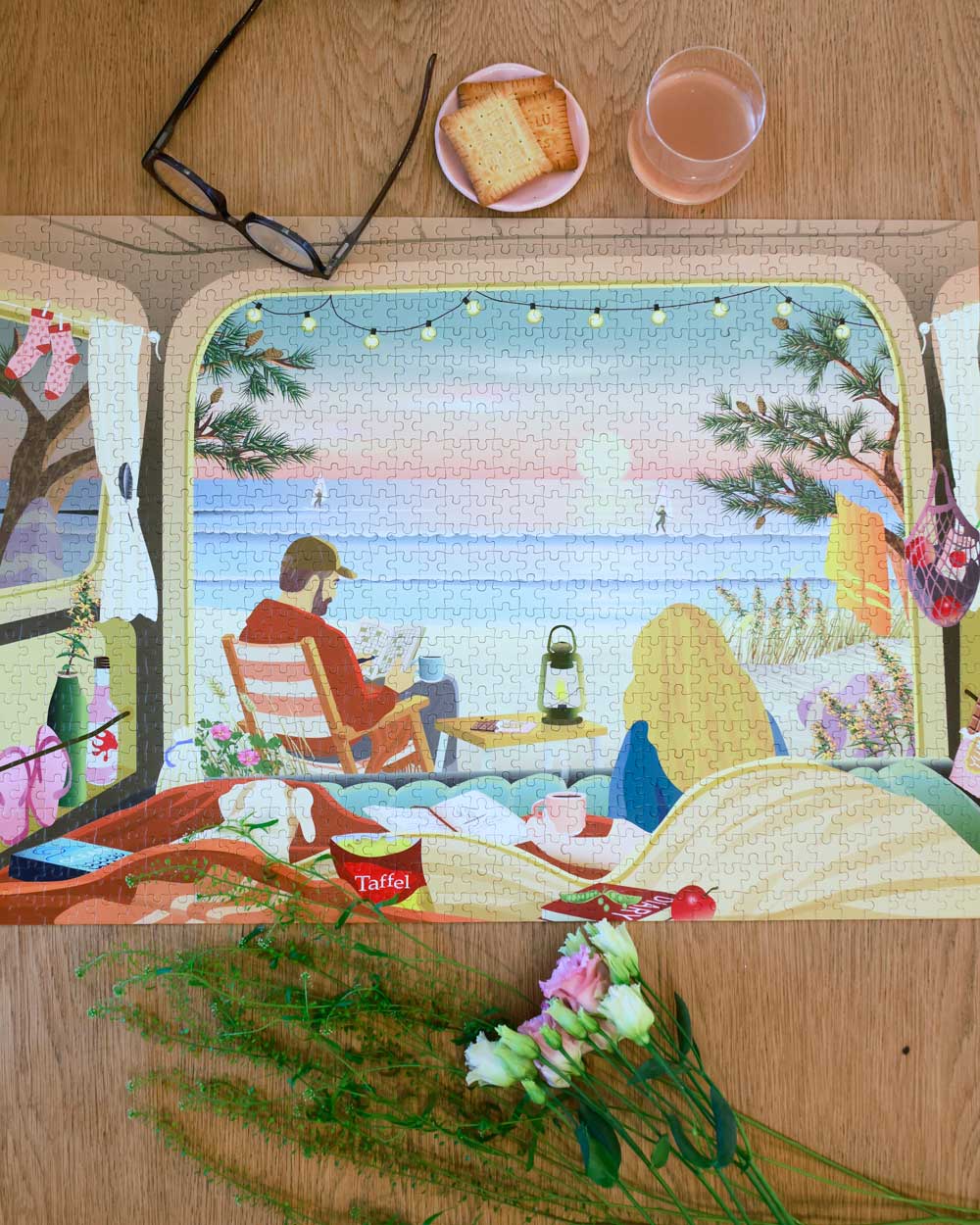 Puzzle - Camping by the Ocean