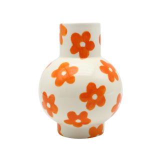 Vase Gaspar - Fleurs oranges