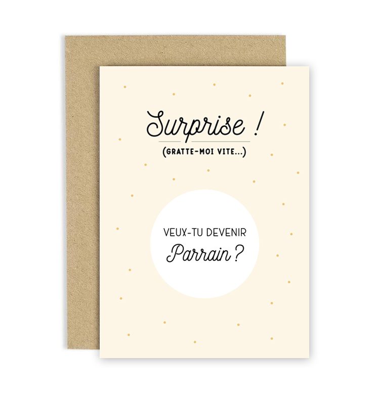 Carte à gratter – Surprise! Parrain